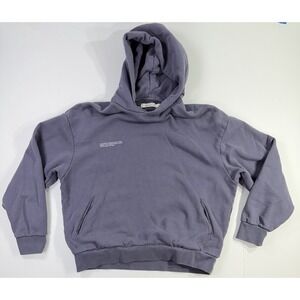 Pangaia Hoodie Small Purple Pullover Kangaroo Pocket Minimalist Streetwear